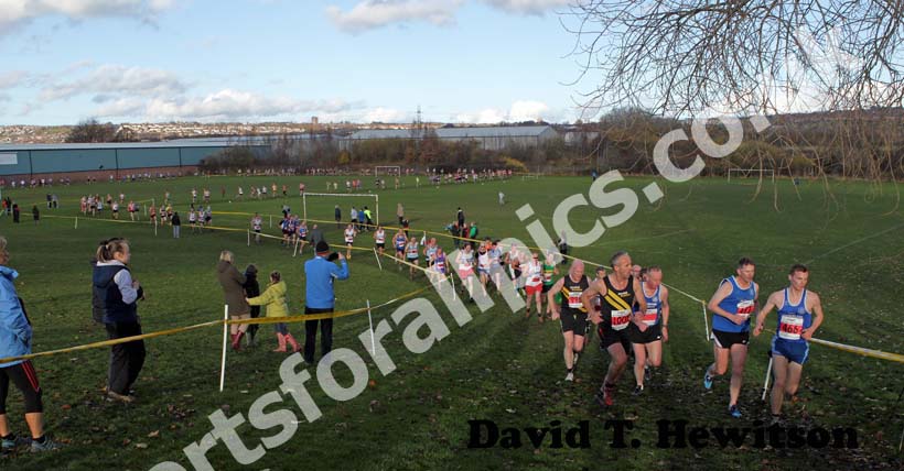Senior mens, 2012 Start Fitness North East Harrier League, Blaydon.